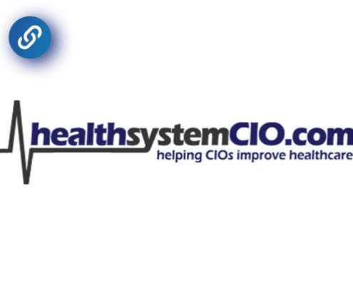 Health System CIO.com logo with link icon