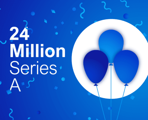 24 Million Series A, image of balloons and confetti